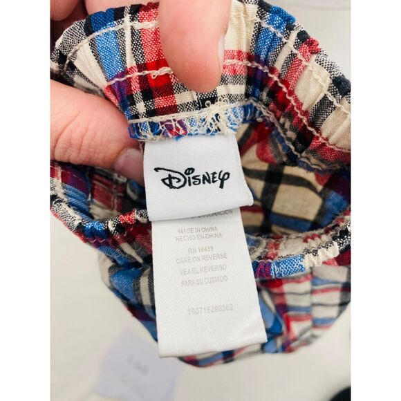 Disney Boy’s Shorts Multicolor Plaid Mickey Mouse Infant Size 24 Month's - Picture 4 of 6
